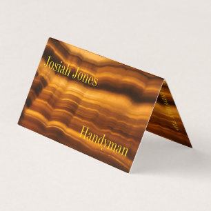 MODERN AMBER CRYSTAL - AFFÄRSKORTET HANDYMAN VISITKORT
