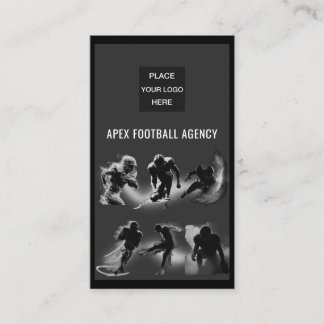 Modern American Football Sports Management Visitkort
