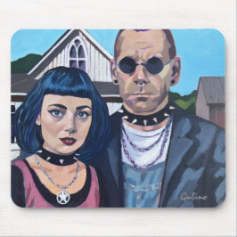 Modern American Gothic  Art- Grant Woods Inspired Musmatta