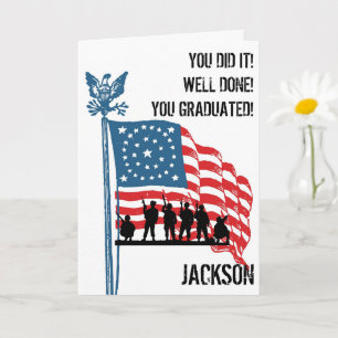 Modern American Personlig Army Studenten Card Kort