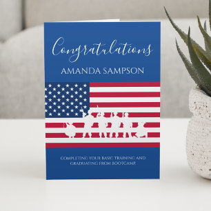 Modern American Personlig Army Studenten Card Kort