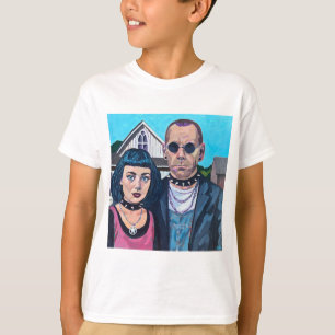 Modern amerikansk gotisk konst - Grant Woods inspi T Shirt