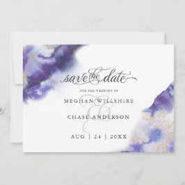 Modern Amethyst Watercolor Geode BarefootBride™