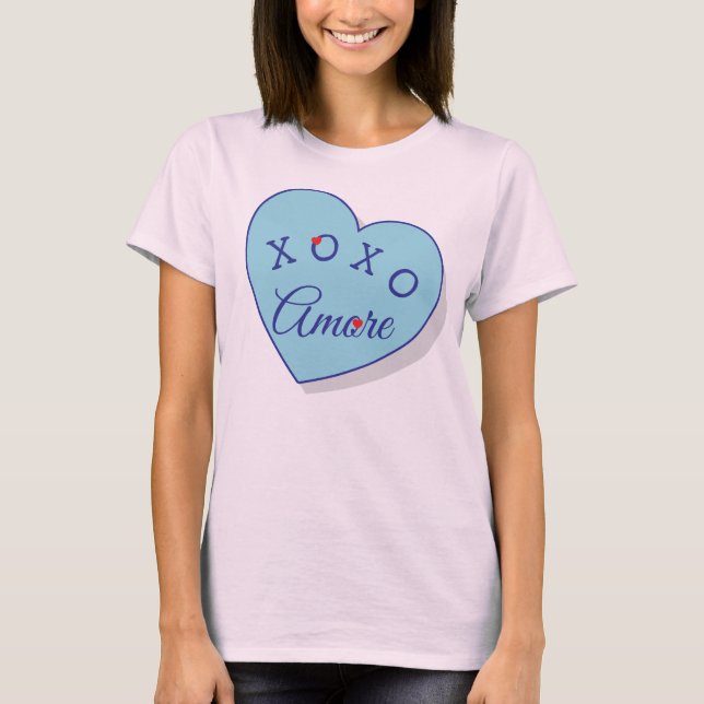 Modern Amore XOXO Valentine’s Day Fashion Shirt T (Framsida)