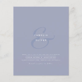 Modern Ampersand-bröllop - bjud in QR-OSA