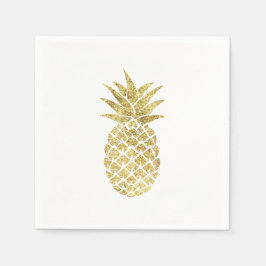 Modern ananas Guld Pappersservett