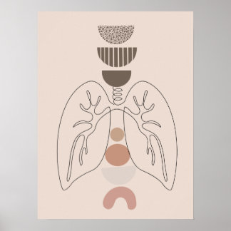 Modern anatomi - medicinsk väggkonst poster