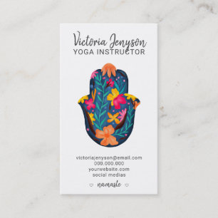 Modern andlig meditation hamsa yoga visitkort