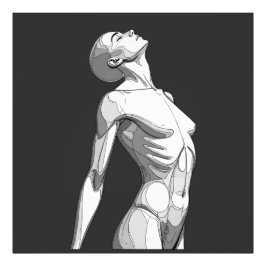 Modern Android Anatomy - Large Format Art Poster