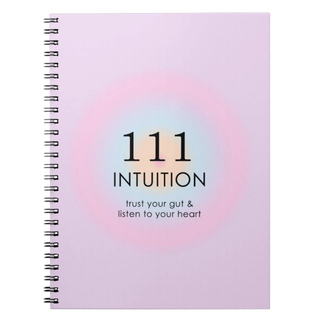 Modern Angel Numres Numerology 111-institutionen Anteckningsbok (Framsidan)