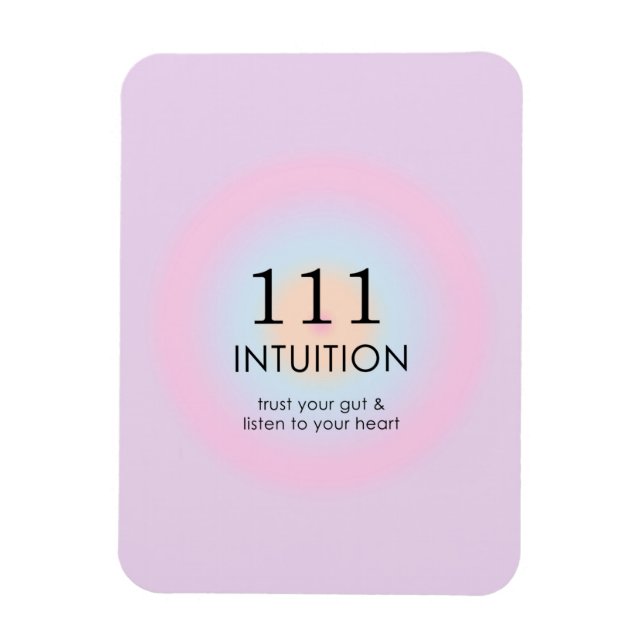 Modern Angel Numres Numerology 111-institutionen Magnet (Vertikal)