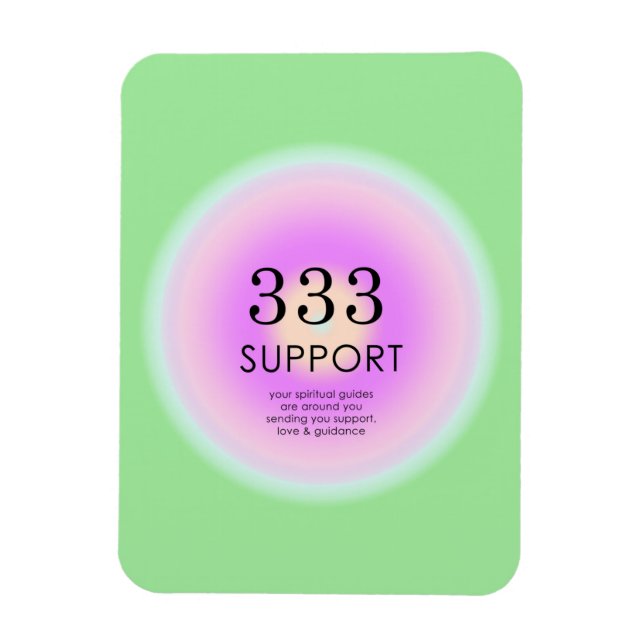 Modern ängelnummer 333 Betydelse Magnet (Vertikal)