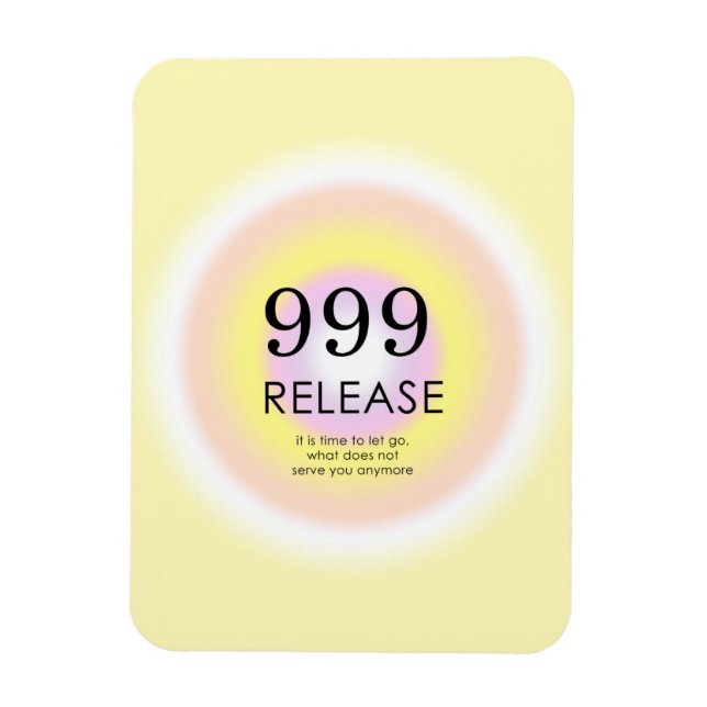 Modern ängelnumrering betyder 999 magnet (Vertikal)