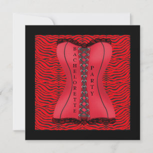 MODERN ANIMAL BACHELORETTE PARTY INVITATIONS INBJUDNINGAR
