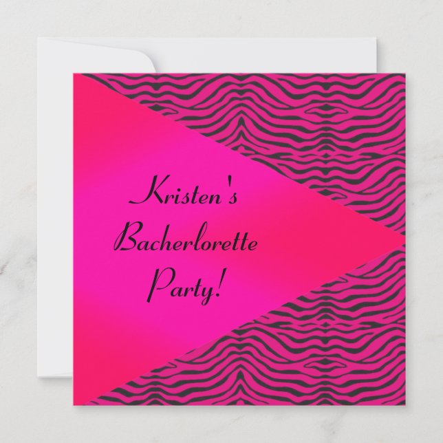MODERN ANIMAL BACHELORETTE PARTY INVITATIONS INBJUDNINGAR (Framsida)