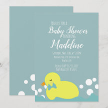 Modern  Ankor Gul Varm Bebis Shower  Inbjudan