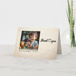 Modern Anpassad Baby Tackkort