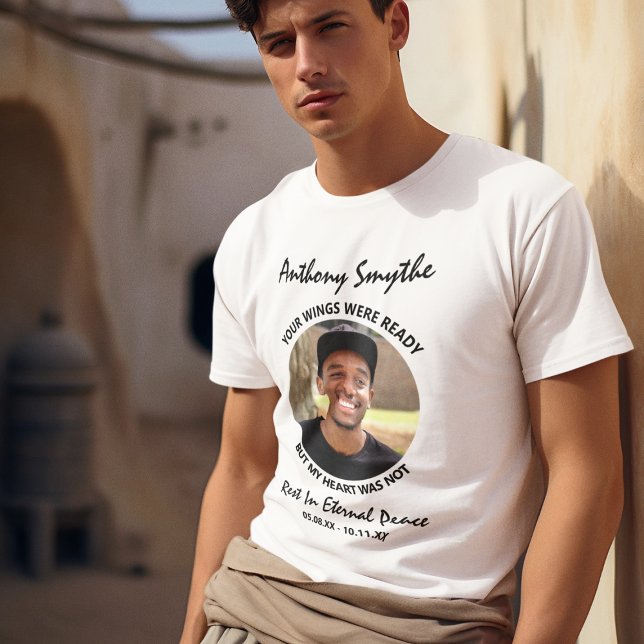 Modern anpassad fotnotsminnen T-Shirt (Skapare uppladdad)
