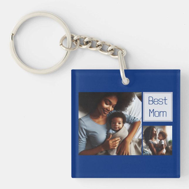 Modern anpassad fyra foto bästa Pappa och bästa Ma (Framsidan)