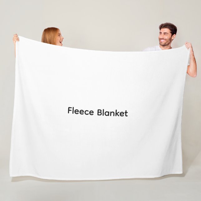 Modern Anpassad med Ditt Foto eller Text Fleecefilt (På plats)