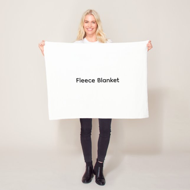 Modern Anpassad med Ditt Foto eller Text Fleecefilt (På plats)