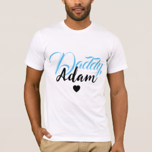 Modern Anpassad Pappas Namn - Speciellt Personlig T Shirt
