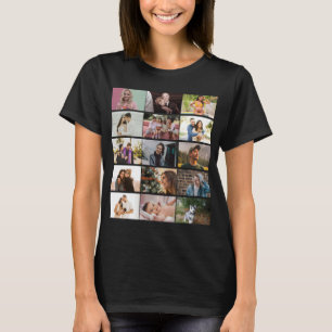 Modern Anpassningsbar 12 Personlig för Photo Colla T Shirt