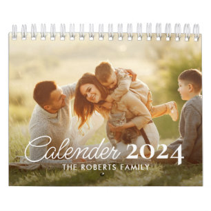 Modern anpassningsbar 2024 kalender
