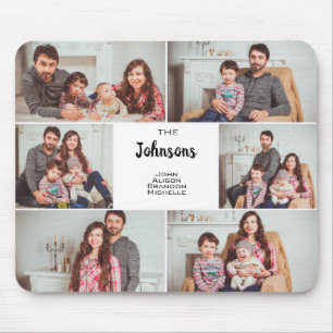 Modern Anpassningsbar 6-familjens fotosamling Musmatta