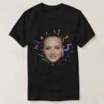 Modern Anpassningsbar Ansikte Birthday Funny Birth T Shirt<br><div class="desc">Modern Anpassningsbar Ansikte Birthday Funny Birthday Matching</div>