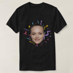 Modern Anpassningsbar Ansikte Birthday Funny Birth T Shirt