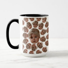 Modern Anpassningsbar Baby Ansikte Grandpa Birthda Mugg