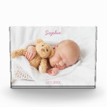 Modern Anpassningsbar Baby-fotoblock