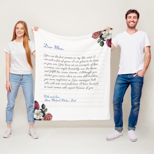 Modern Anpassningsbar bärbar dator handskriven kär Fleecefilt (På plats)