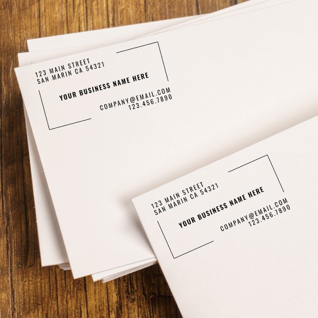 Modern Anpassningsbar Business Company Namn Retura Stämpel (Skapare uppladdad)