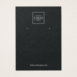Modern Anpassningsbar Business Logotyp Earring Vis Visitkort