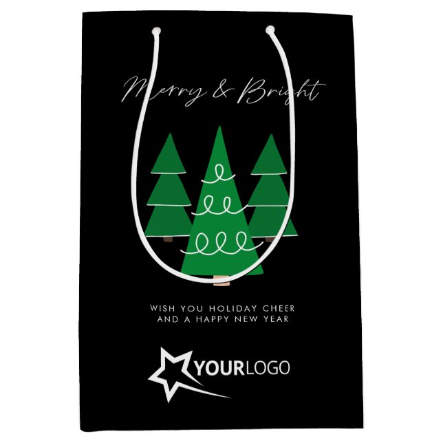 Modern Anpassningsbar Business Logotyp - svart jul (Framsidan)