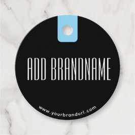Modern Anpassningsbar Business Namn med Url Black  Gåvor Etiketter