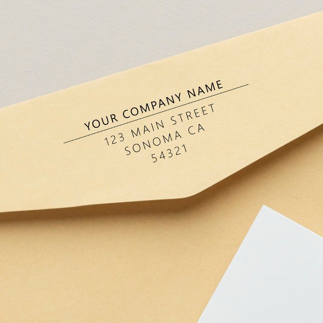 Modern Anpassningsbar Business Returadress Självfärgande Stämpel (Skapare uppladdad)