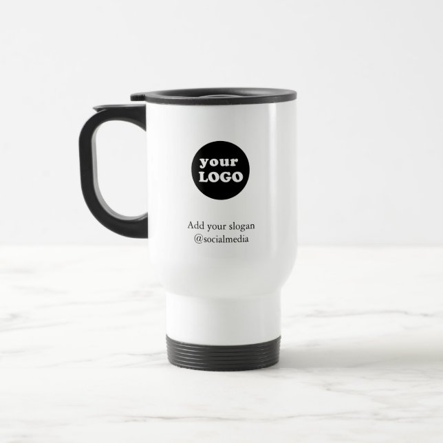 Modern Anpassningsbar Company Logotyp Slogan White Resemugg (Vänster)