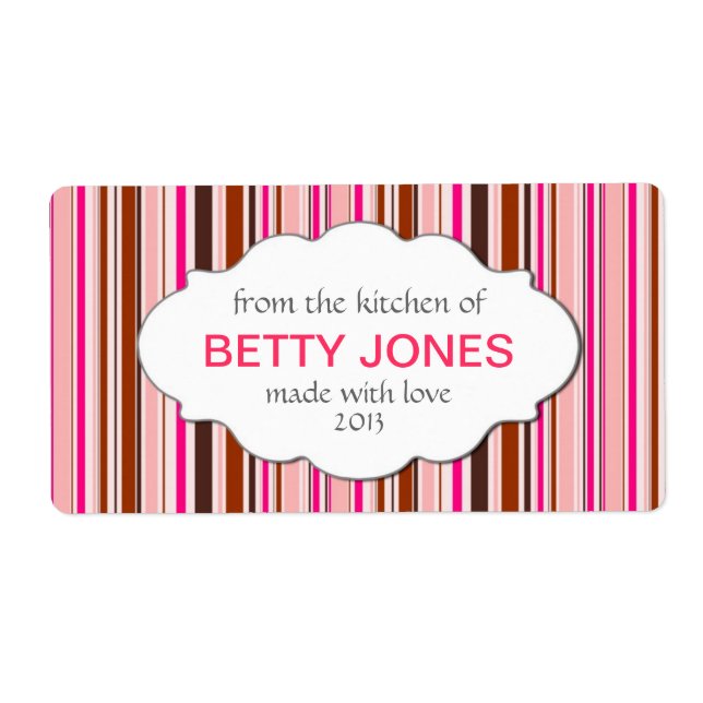 Modern Anpassningsbar DIY Canation, Sylt eller Pro Fraktsedel (Framsidan)