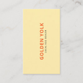Modern Anpassningsbar Egg Dealer Company Namn med  Visitkort