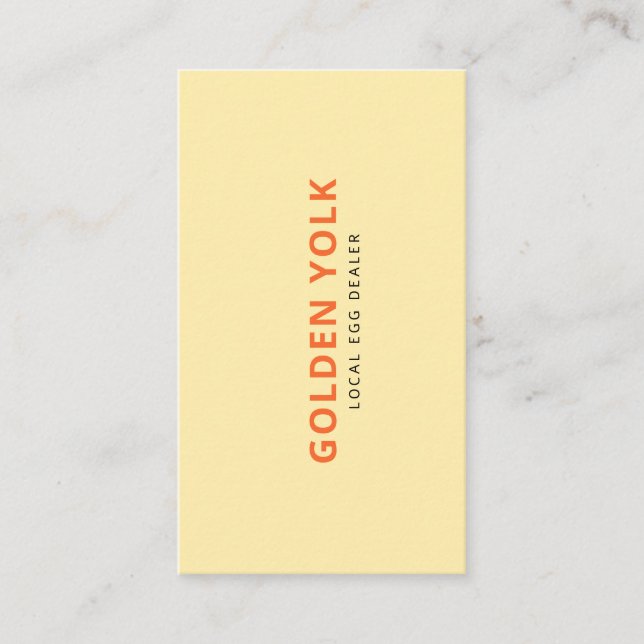 Modern Anpassningsbar Egg Dealer Company Namn med  Visitkort (Framsida)