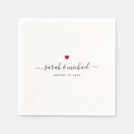 Modern Anpassningsbar Elegant Skript Calligraphy B Pappersservett