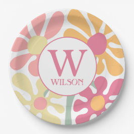 Modern Anpassningsbar Familj Vatten Färg Flower Ro