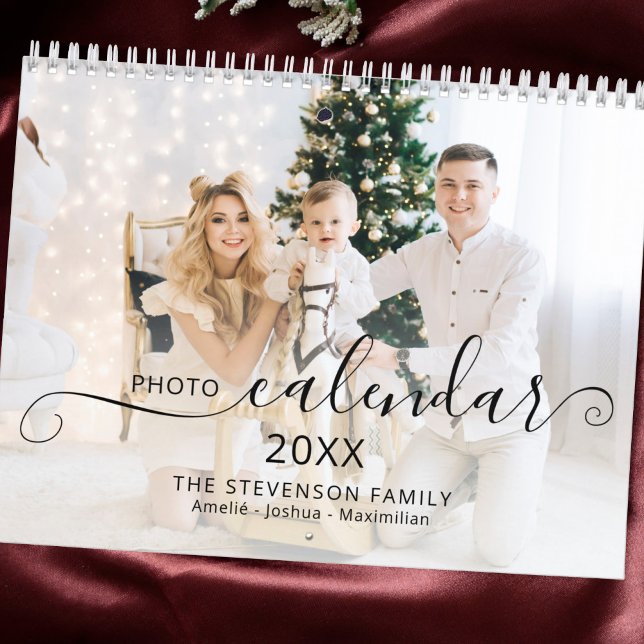 Modern anpassningsbar-familjefoto 2023-chic kalender (Skapare uppladdad)