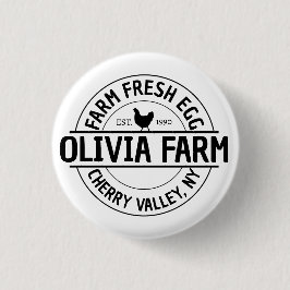 Modern Anpassningsbar Farm Owner Namn Egg Dealer Knapp