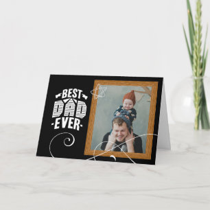 Modern Anpassningsbar Fars dag-kort "Bästa Pappa n Kort