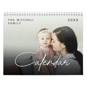 Modern Anpassningsbar, flera fotoår Firande Kalender