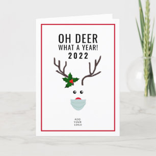 Modern Anpassningsbar för företagets Logotyp i jul Helgkort